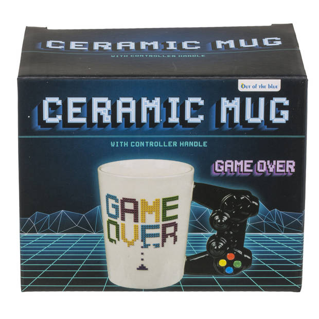 Koffie mok/beker Game Over - controller - keramiek - 330 ml - Bekers