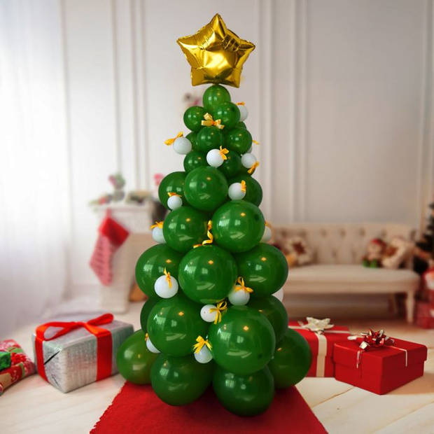 Ballonnen Kerstboom - DIY Balloon Christmas Tree Groen