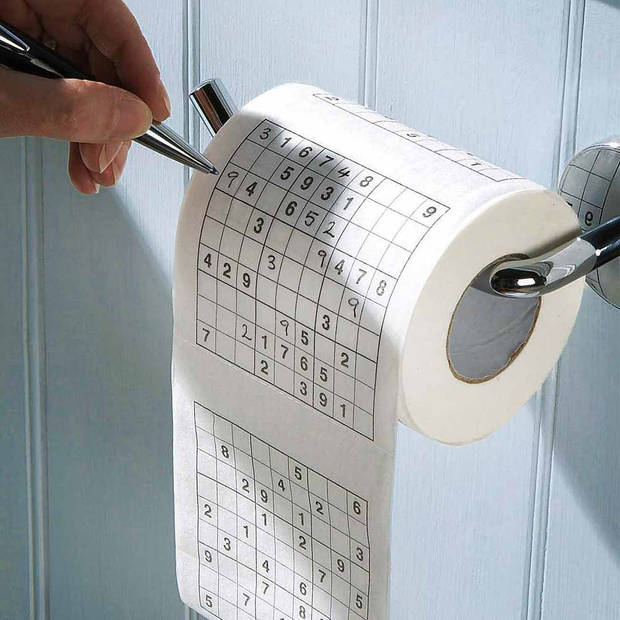 Sudoku Toiletpapier Wit