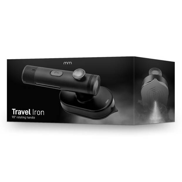 Reisstrijkijzer met Stoomfunctie - Travel iron Zwart