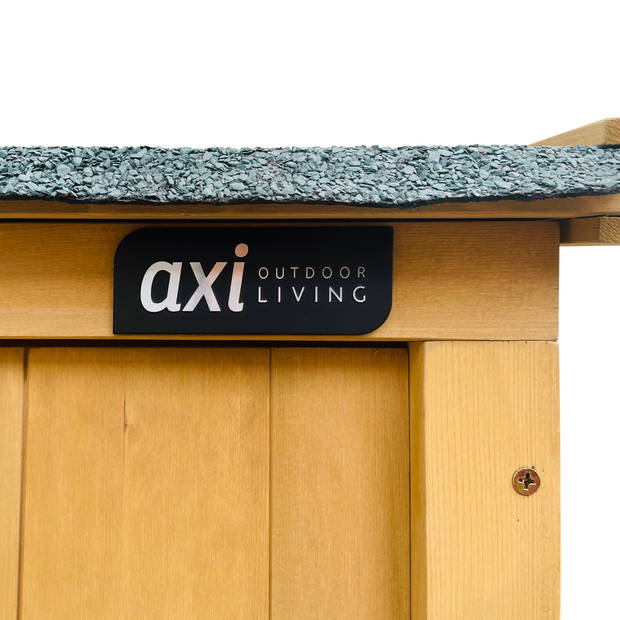 AXI Casper Opbergkast voor in de tuin van hout in bruin Tuinkast met 2 vaste planken