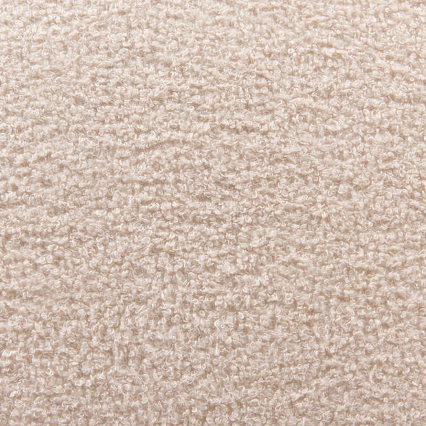 Beliani DAVIK - Fauteuil-Beige-Bouclé