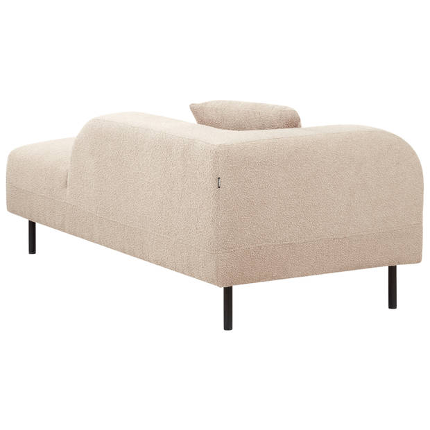 Beliani LE CRAU - Chaise longue-Grijs-Bouclé