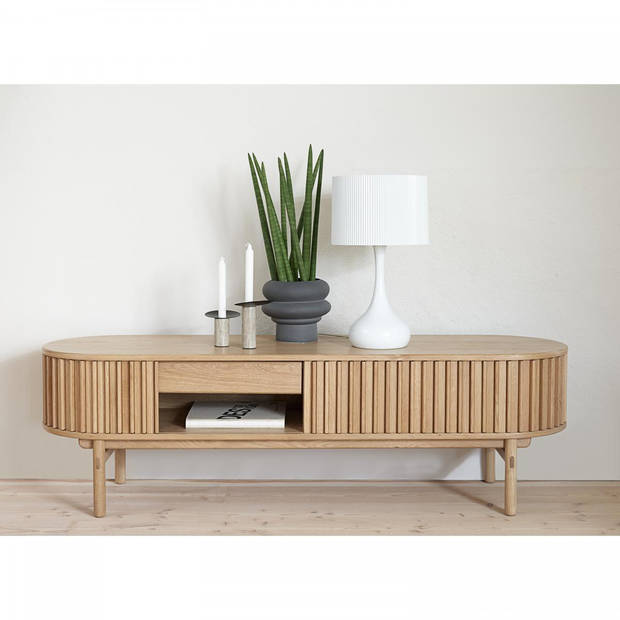 Leif eiken tv-meubel - 160 cm - naturel