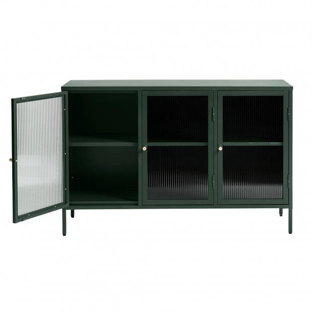 Olan glazen dressoir - 130 cm - groen