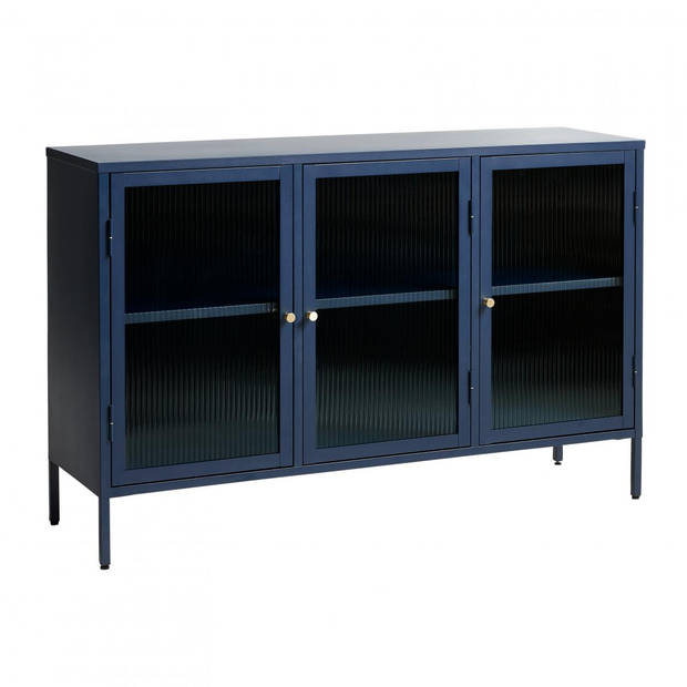 Olan glazen dressoir - 130 cm - blauw