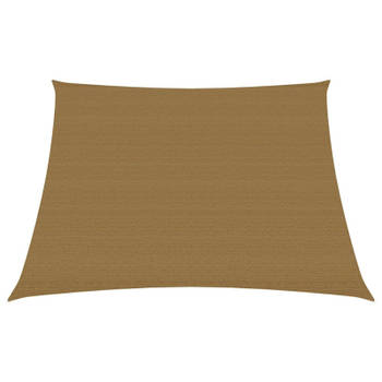 vidaXL Zonnezeil 160 g/m² 4/5x4 m HDPE taupe