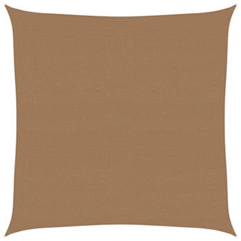 vidaXL Zonnezeil 160 g/m² 4,5x4,5 m HDPE taupe