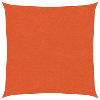 vidaXL Zonnezeil 160 g/m² 2,5x2,5 m HDPE oranje