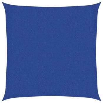 vidaXL Zonnezeil 160 g/m² 2,5x2,5 m HDPE blauw