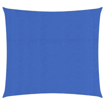 vidaXL Zonnezeil 160 g/m² 2,5x2,5 m HDPE blauw