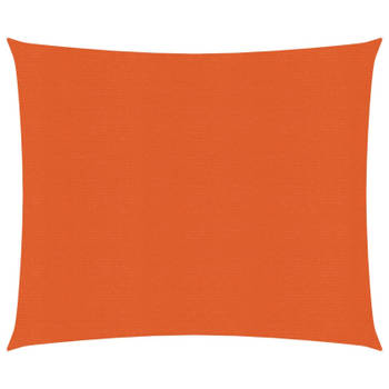 vidaXL Zonnezeil 160 g/m² 2,5x3 m HDPE oranje