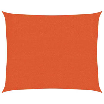 vidaXL Zonnezeil 160 g/m² 2,5x3 m HDPE oranje