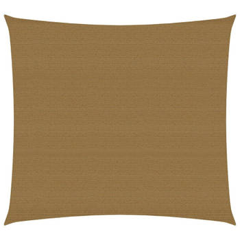 vidaXL Zonnezeil 160 g/m² 3x3 m HDPE taupe