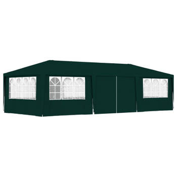 vidaXL Partytent met zijwanden professioneel 90 g/m² 4x9 m groen