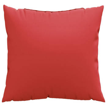 vidaXL Sierkussens 4 st 50x50 cm stof rood