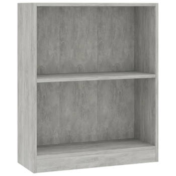 vidaXL Boekenkast 60x24x76 cm bewerkt hout betongrijs