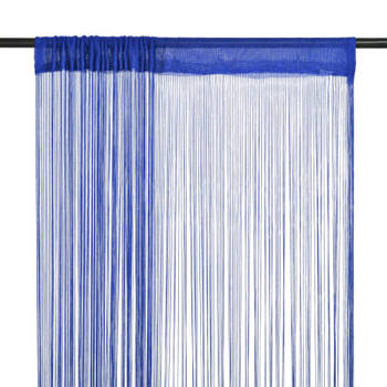 vidaXL Draadgordijnen 140x250 cm blauw 2 st