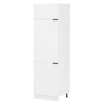 Fasola keuken hoge kast 60 cm 3 deuren wit.