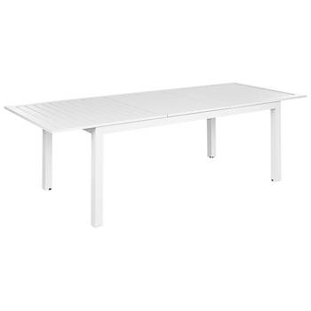Beliani SKALOMA - Verlengbare tafel-Wit-Aluminium