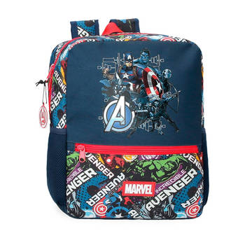 Marvel Avengers jongens kleuter schooltas rugzak marine 33cm