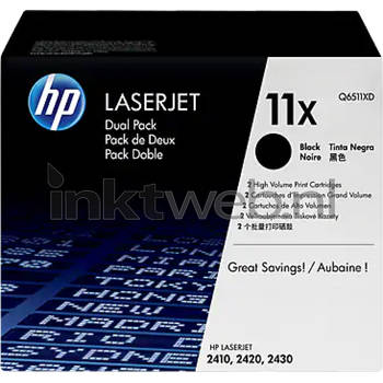 HP 11X zwart toner