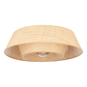 EGLO Marford Plafondlamp - E27 - Ø 50 cm - Zwart/Natuur/Raffia