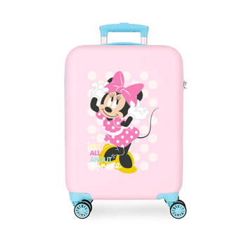 Disney Minnie Mouse meisjes kinderkoffer roze ABS 55cm twister play day