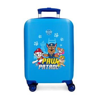 Paw Patrol jongens kinderkoffer ABS blauw troley 50 cm twister