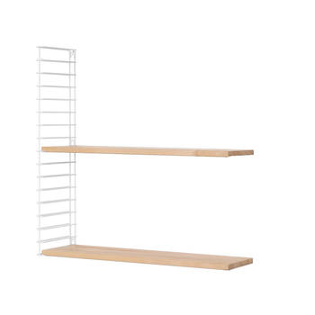 Tomado - Wandrek uitbreiding - 2x houten plank en 1x Witte zijkant