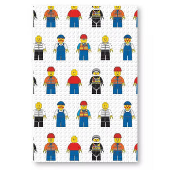 Lego Fleeceplaid Minifigure - 100x150 - 100% Polyester - Wit