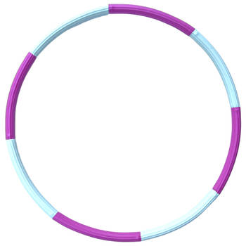 Hoelahoep - Hoola Hoop - Fitness hoepel - 90 x 90 x 3 cm - Metaal Stalenbuis - Roze/Wit