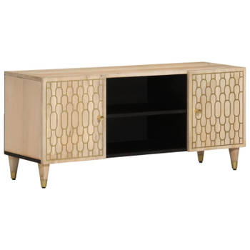 vidaXL Tv-meubel 105x33x46cm massief mangohout