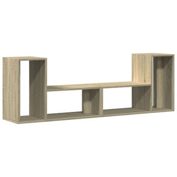 vidaXL Tv-meubelen 2 st 75x30x50 cm bewerkt hout sonoma eikenkleurig