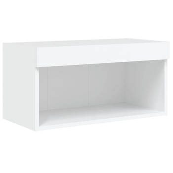 vidaXL Tv-meubel met LED-verlichting 60x30x30 cm wit