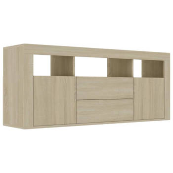 vidaXL Tv-meubel 120x30x50 cm bewerkt hout sonoma eikenkleurig