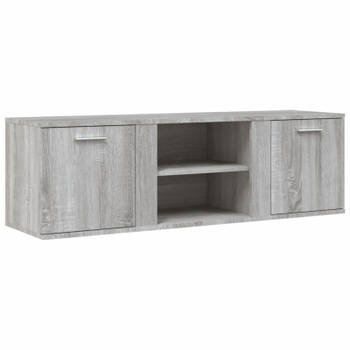 vidaXL Tv-meubel 120x34x37 cm bewerkt hout grijs sonoma eikenkleurig