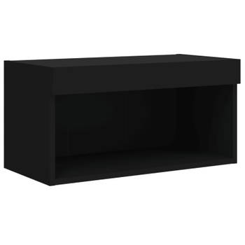 vidaXL Tv-meubel met LED-verlichting 60x30x30 cm zwart