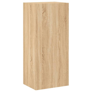 vidaXL Tv-wandmeubel 40,5x30x90 cm bewerkt hout sonoma eikenkleurig