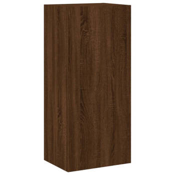 vidaXL Tv-wandmeubel 40,5x30x90 cm bewerkt hout bruin eikenkleur