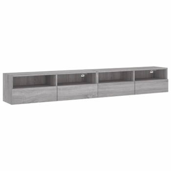 vidaXL Tv-wandmeubels 2 st 100x30x30 cm hout grijs sonoma