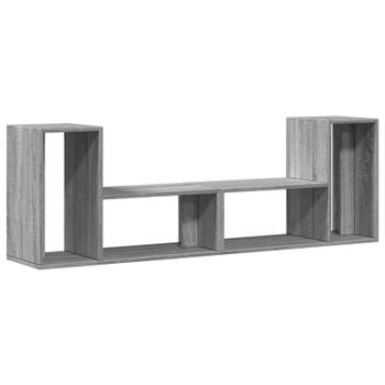 vidaXL Tv-meubelen 2 st 75x30x50 cm bewerkt hout grijs sonoma eiken