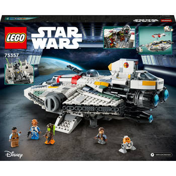 LEGO® Star Wars: Ahsoka Ghost en Phantom II 75357 bouw- en speelset met 2 bouwbare ruimteschepen en 5 personages,