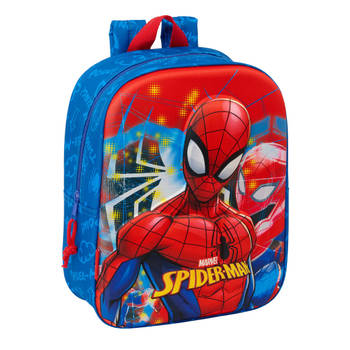 Schoolrugzak Spider-Man Rood Marineblauw 22 x 27 x 10 cm 3D