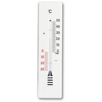 TFA Thermometer metaal wit 22cm