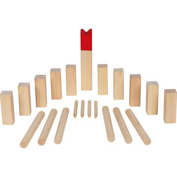 Goki KUBB game incl. cotton bag, King:4