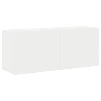 vidaXL Tv-meubel wandgemonteerd 100x30x41 cm wit