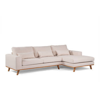 Giga Meubel - Hoekbank Stof - Beige - 3-Zits Rechts - Grande