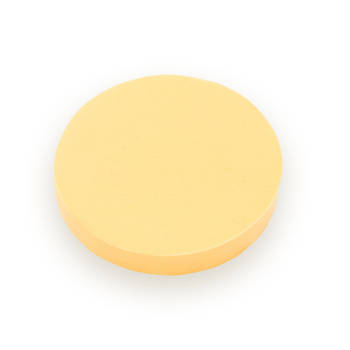 Intirilife make up spons ronde make-up spons in beige - 9 cm diameter - 1,5 cm hoogte - zachte beauty blender voor found