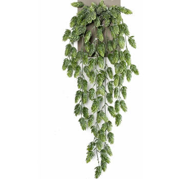 Emerald kunstplant/hangplant - Hop - groen - 70 cm lang - Kunstplanten